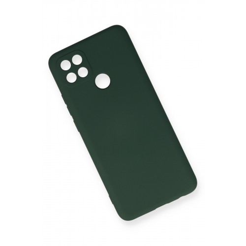 Newface Oppo A15S Kılıf Nano içi Kadife Silikon - Koyu Yeşil Newface Oppo A15S Kılıf Nano içi Kadife Silikon - Koyu Yeşil