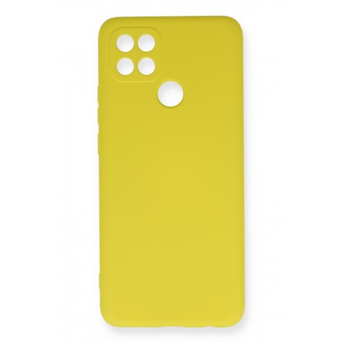 Newface Oppo A15S Kılıf Nano içi Kadife Silikon - Sarı Newface Oppo A15S Kılıf Nano içi Kadife Silikon - Sarı