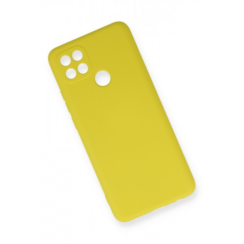 Newface Oppo A15S Kılıf Nano içi Kadife Silikon - Sarı Newface Oppo A15S Kılıf Nano içi Kadife Silikon - Sarı