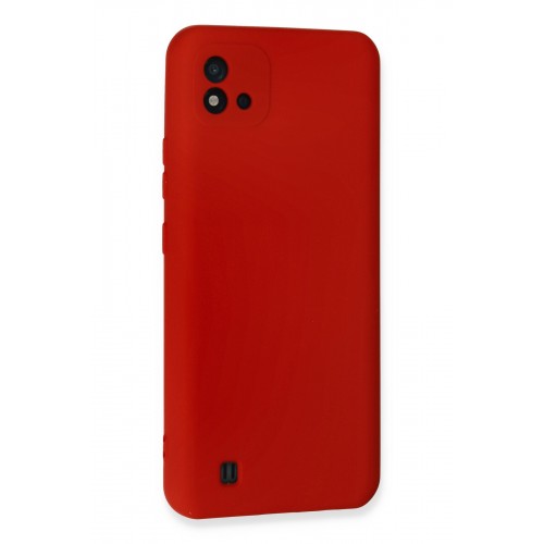 Newface Realme C11 2021 Kılıf Nano içi Kadife Silikon - Kırmızı Newface Realme C11 2021 Kılıf Nano içi Kadife Silikon - Kırmızı