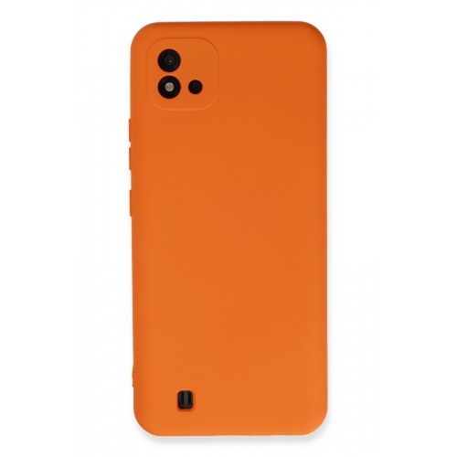 Newface Realme C11 2021 Kılıf Nano içi Kadife Silikon - Turuncu Newface Realme C11 2021 Kılıf Nano içi Kadife Silikon - Turuncu