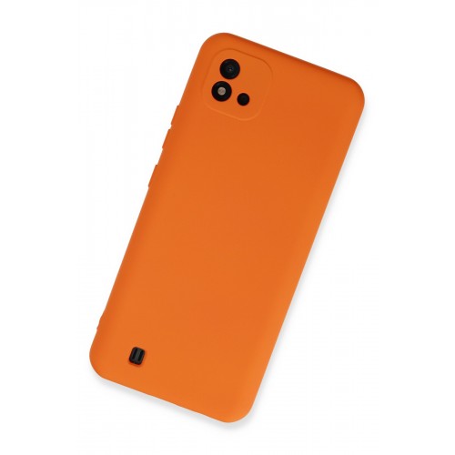 Newface Realme C11 2021 Kılıf Nano içi Kadife Silikon - Turuncu Newface Realme C11 2021 Kılıf Nano içi Kadife Silikon - Turuncu