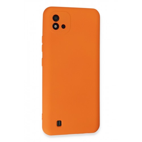 Newface Realme C11 2021 Kılıf Nano içi Kadife Silikon - Turuncu Newface Realme C11 2021 Kılıf Nano içi Kadife Silikon - Turuncu