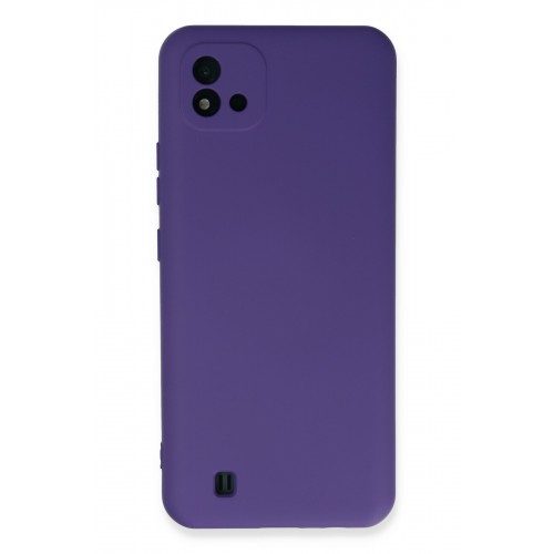 Newface Realme C11 2021 Kılıf Nano içi Kadife Silikon - Mor Newface Realme C11 2021 Kılıf Nano içi Kadife Silikon - Mor
