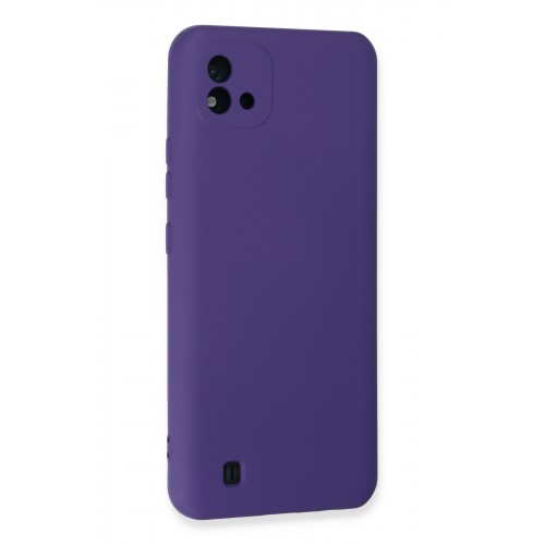Newface Realme C11 2021 Kılıf Nano içi Kadife Silikon - Mor Newface Realme C11 2021 Kılıf Nano içi Kadife Silikon - Mor