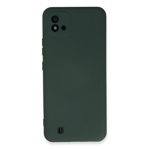 Newface Realme C11 2021 Kılıf Nano içi Kadife Silikon - Koyu Yeşil Newface Realme C11 2021 Kılıf Nano içi Kadife Silikon - Koyu Yeşil