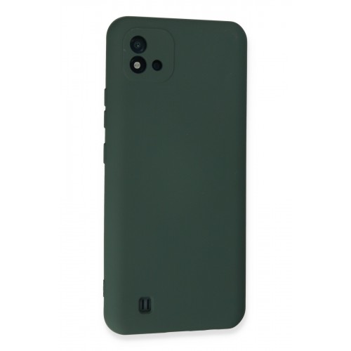 Newface Realme C11 2021 Kılıf Nano içi Kadife Silikon - Koyu Yeşil Newface Realme C11 2021 Kılıf Nano içi Kadife Silikon - Koyu Yeşil