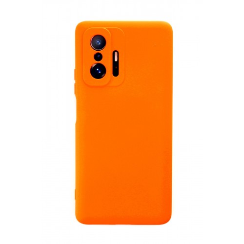 Newface Xiaomi Mi 11T Pro Kılıf Nano içi Kadife Silikon - Turuncu Newface Xiaomi Mi 11T Pro Kılıf Nano içi Kadife Silikon - Turuncu