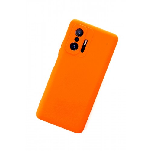 Newface Xiaomi Mi 11T Pro Kılıf Nano içi Kadife Silikon - Turuncu Newface Xiaomi Mi 11T Pro Kılıf Nano içi Kadife Silikon - Turuncu