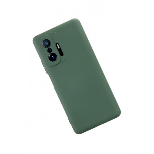 Newface Xiaomi Mi 11T Pro Kılıf Nano içi Kadife Silikon - Koyu Yeşil Newface Xiaomi Mi 11T Pro Kılıf Nano içi Kadife Silikon - Koyu Yeşil