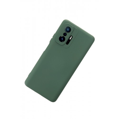 Newface Xiaomi Mi 11T Pro Kılıf Nano içi Kadife Silikon - Koyu Yeşil Newface Xiaomi Mi 11T Pro Kılıf Nano içi Kadife Silikon - Koyu Yeşil
