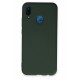 Newface Huawei P20 Lite Kılıf Nano içi Kadife Silikon - Koyu Yeşil Newface Huawei P20 Lite Kılıf Nano içi Kadife Silikon - Koyu Yeşil