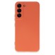 Newface Samsung Galaxy S22 Kılıf Nano içi Kadife Silikon - Turuncu Newface Samsung Galaxy S22 Kılıf Nano içi Kadife Silikon - Turuncu
