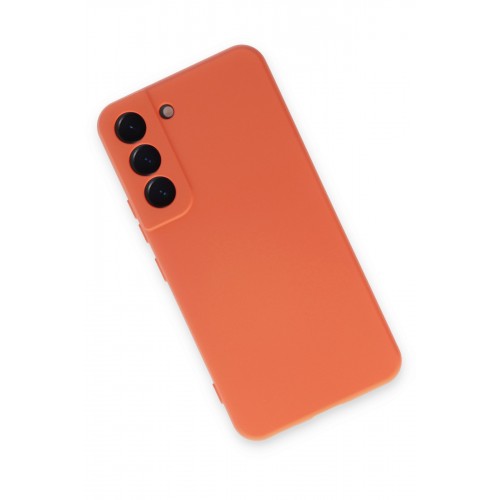Newface Samsung Galaxy S22 Kılıf Nano içi Kadife Silikon - Turuncu Newface Samsung Galaxy S22 Kılıf Nano içi Kadife Silikon - Turuncu