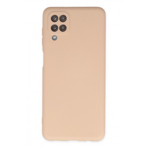 Newface Samsung Galaxy M12 Kılıf Nano içi Kadife Silikon - Pudra Newface Samsung Galaxy M12 Kılıf Nano içi Kadife Silikon - Pudra