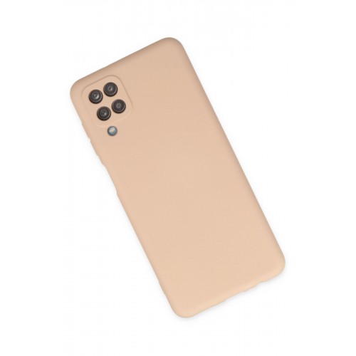 Newface Samsung Galaxy M12 Kılıf Nano içi Kadife Silikon - Pudra Newface Samsung Galaxy M12 Kılıf Nano içi Kadife Silikon - Pudra