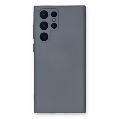 Newface Samsung Galaxy S22 Ultra Kılıf Nano içi Kadife Silikon - Gri Newface Samsung Galaxy S22 Ultra Kılıf Nano içi Kadife Silikon - Gri