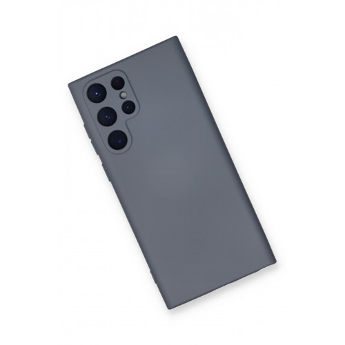 Newface Samsung Galaxy S22 Ultra Kılıf Nano içi Kadife Silikon - Gri Newface Samsung Galaxy S22 Ultra Kılıf Nano içi Kadife Silikon - Gri