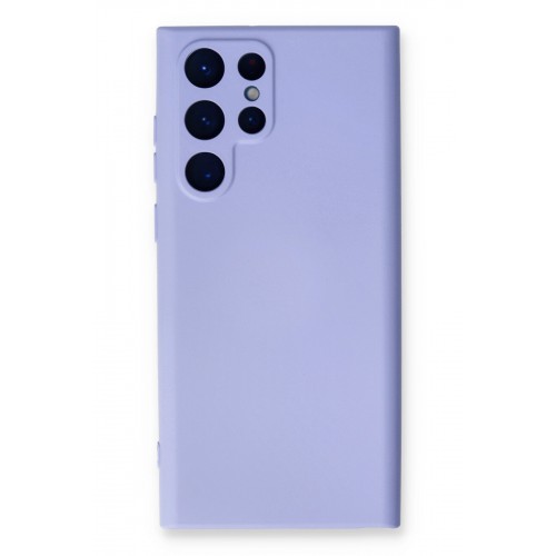 Newface Samsung Galaxy S22 Ultra Kılıf Nano içi Kadife Silikon - Lila Newface Samsung Galaxy S22 Ultra Kılıf Nano içi Kadife Silikon - Lila