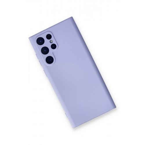 Newface Samsung Galaxy S22 Ultra Kılıf Nano içi Kadife Silikon - Lila Newface Samsung Galaxy S22 Ultra Kılıf Nano içi Kadife Silikon - Lila