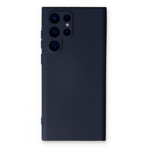 Newface Samsung Galaxy S22 Ultra Kılıf Nano içi Kadife Silikon - Lacivert Newface Samsung Galaxy S22 Ultra Kılıf Nano içi Kadife Silikon - Lacivert