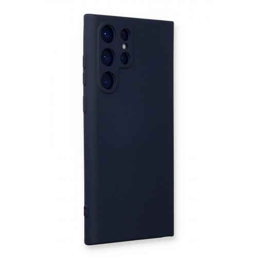 Newface Samsung Galaxy S22 Ultra Kılıf Nano içi Kadife Silikon - Lacivert Newface Samsung Galaxy S22 Ultra Kılıf Nano içi Kadife Silikon - Lacivert