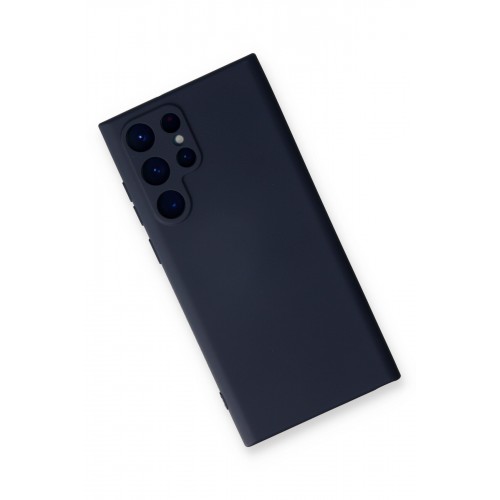 Newface Samsung Galaxy S22 Ultra Kılıf Nano içi Kadife Silikon - Lacivert Newface Samsung Galaxy S22 Ultra Kılıf Nano içi Kadife Silikon - Lacivert