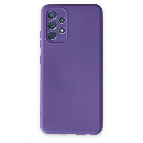 Newface Samsung Galaxy A13 4G Kılıf Nano içi Kadife Silikon - Mor Newface Samsung Galaxy A13 4G Kılıf Nano içi Kadife Silikon - Mor