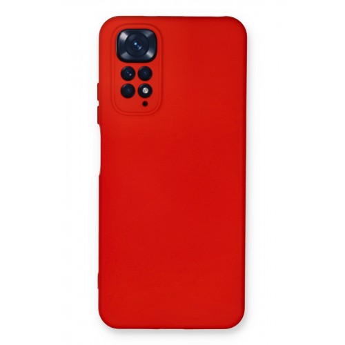 Newface Xiaomi Redmi Note 11 Kılıf Nano içi Kadife Silikon - Kırmızı Newface Xiaomi Redmi Note 11 Kılıf Nano içi Kadife Silikon - Kırmızı