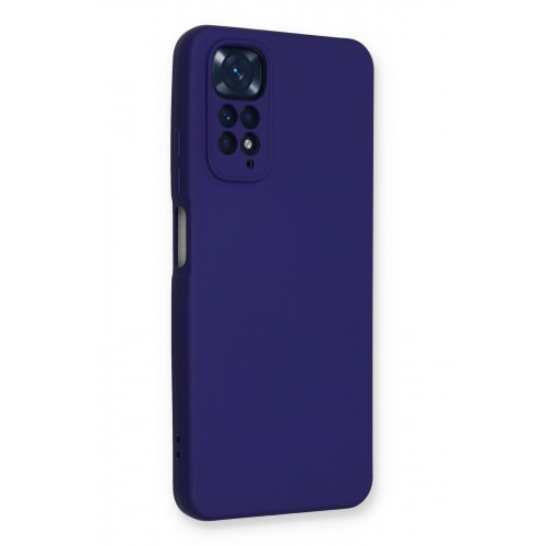 Newface Xiaomi Redmi Note 11S Kılıf Nano içi Kadife Silikon - Mor Newface Xiaomi Redmi Note 11S Kılıf Nano içi Kadife Silikon - Mor