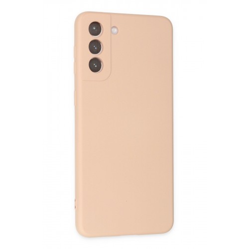 Newface Samsung Galaxy S21 FE Kılıf Nano içi Kadife Silikon - Pudra Newface Samsung Galaxy S21 FE Kılıf Nano içi Kadife Silikon - Pudra