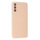 Newface Samsung Galaxy S21 FE Kılıf Nano içi Kadife Silikon - Pudra Newface Samsung Galaxy S21 FE Kılıf Nano içi Kadife Silikon - Pudra