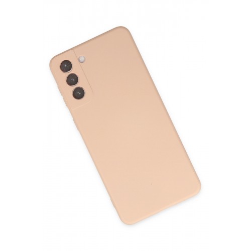 Newface Samsung Galaxy S21 FE Kılıf Nano içi Kadife Silikon - Pudra Newface Samsung Galaxy S21 FE Kılıf Nano içi Kadife Silikon - Pudra