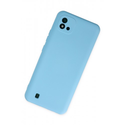 Newface Realme C11 2021 Kılıf Nano içi Kadife Silikon - Mavi Newface Realme C11 2021 Kılıf Nano içi Kadife Silikon - Mavi