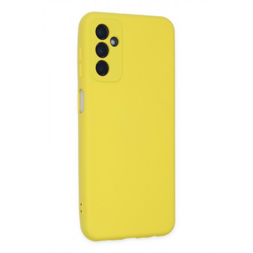 Newface Samsung Galaxy M23 Kılıf Nano içi Kadife Silikon - Sarı Newface Samsung Galaxy M23 Kılıf Nano içi Kadife Silikon - Sarı