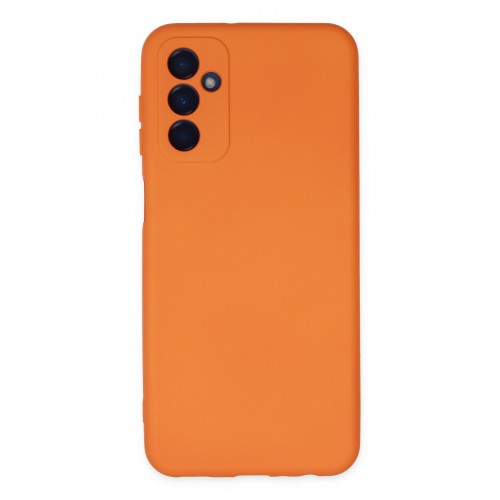 Newface Samsung Galaxy M23 Kılıf Nano içi Kadife Silikon - Turuncu Newface Samsung Galaxy M23 Kılıf Nano içi Kadife Silikon - Turuncu
