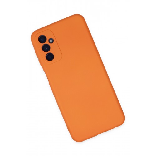 Newface Samsung Galaxy M23 Kılıf Nano içi Kadife Silikon - Turuncu Newface Samsung Galaxy M23 Kılıf Nano içi Kadife Silikon - Turuncu
