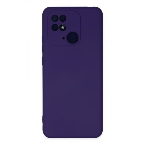 Newface Xiaomi Redmi 10C Kılıf Nano içi Kadife Silikon - Mor Newface Xiaomi Redmi 10C Kılıf Nano içi Kadife Silikon - Mor