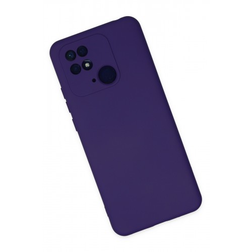 Newface Xiaomi Redmi 10C Kılıf Nano içi Kadife Silikon - Mor Newface Xiaomi Redmi 10C Kılıf Nano içi Kadife Silikon - Mor