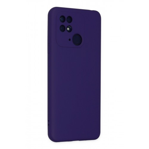 Newface Xiaomi Redmi 10C Kılıf Nano içi Kadife Silikon - Mor Newface Xiaomi Redmi 10C Kılıf Nano içi Kadife Silikon - Mor