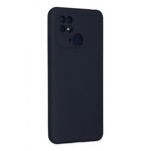 Newface Xiaomi Redmi 10C Kılıf Nano içi Kadife Silikon - Lacivert Newface Xiaomi Redmi 10C Kılıf Nano içi Kadife Silikon - Lacivert