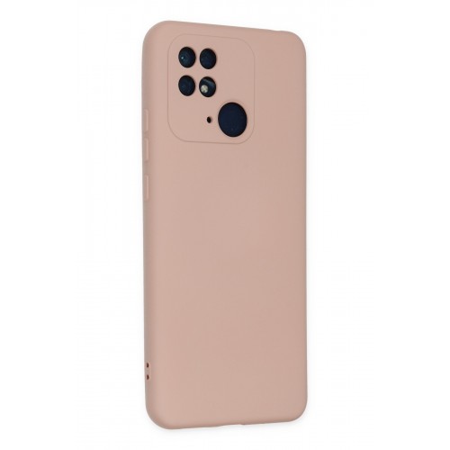 Newface Xiaomi Redmi 10C Kılıf Nano içi Kadife Silikon - Pudra Newface Xiaomi Redmi 10C Kılıf Nano içi Kadife Silikon - Pudra