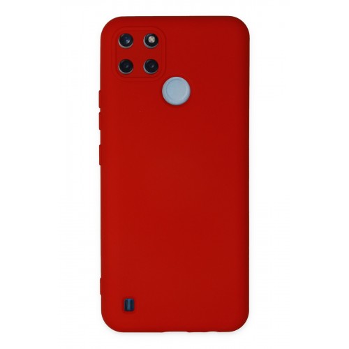 Newface Realme C25Y Kılıf Nano içi Kadife Silikon - Kırmızı Newface Realme C25Y Kılıf Nano içi Kadife Silikon - Kırmızı