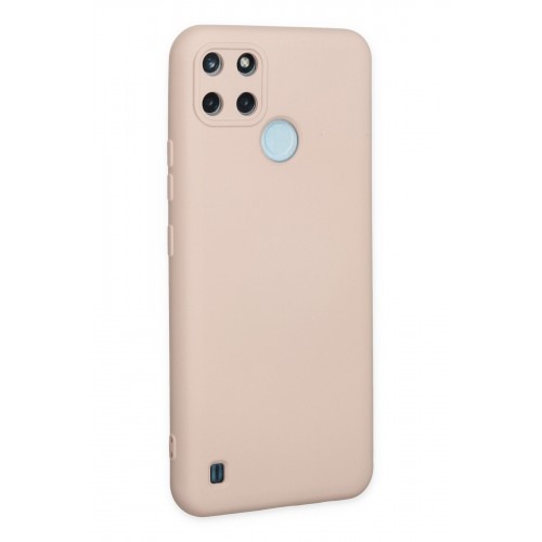 Newface Realme C25Y Kılıf Nano içi Kadife Silikon - Pudra Newface Realme C25Y Kılıf Nano içi Kadife Silikon - Pudra
