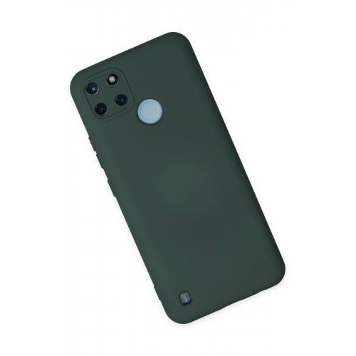 Newface Realme C25Y Kılıf Nano içi Kadife Silikon - Koyu Yeşil Newface Realme C25Y Kılıf Nano içi Kadife Silikon - Koyu Yeşil