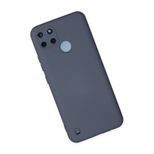 Newface Realme C21Y Kılıf Nano içi Kadife Silikon - Gri Newface Realme C21Y Kılıf Nano içi Kadife Silikon - Gri