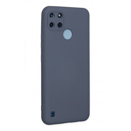 Newface Realme C21Y Kılıf Nano içi Kadife Silikon - Gri Newface Realme C21Y Kılıf Nano içi Kadife Silikon - Gri