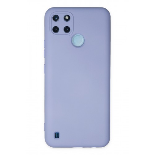Newface Realme C21Y Kılıf Nano içi Kadife Silikon - Lila Newface Realme C21Y Kılıf Nano içi Kadife Silikon - Lila