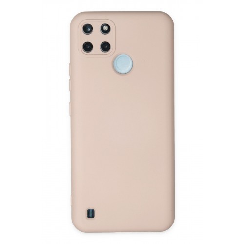 Newface Realme C21Y Kılıf Nano içi Kadife Silikon - Pudra Newface Realme C21Y Kılıf Nano içi Kadife Silikon - Pudra