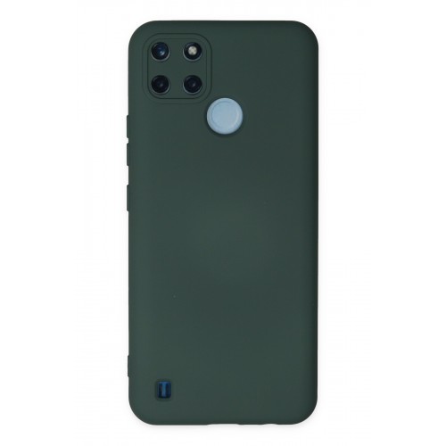 Newface Realme C21Y Kılıf Nano içi Kadife Silikon - Koyu Yeşil Newface Realme C21Y Kılıf Nano içi Kadife Silikon - Koyu Yeşil